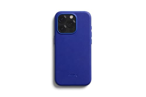 Bellroy Lederhülle für iPhone 15 Pro - Cobalt von Bellroy