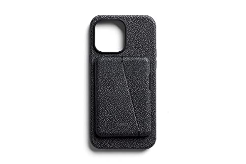 Bellroy Mod Hülle + Brieftasche für iPhone 14 Plus - (Leder-Handyhülle, Slim Card Holde) - Stellar Black von Bellroy
