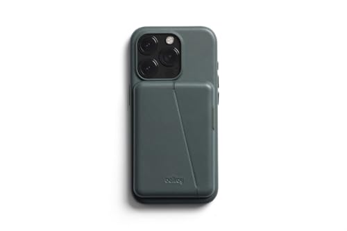 Bellroy Mod Phone Case + Wallet für iPhone 15 Pro (schlanke iPhone-Hülle aus Leder, Handy-Geldbörse) - Everglade von Bellroy