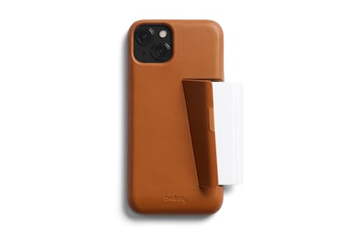 Bellroy Phone Case – 3 Card für iPhone 15 Plus (Leder-iPhone-Hülle, Handy-Geldbörse) - Terracotta von Bellroy