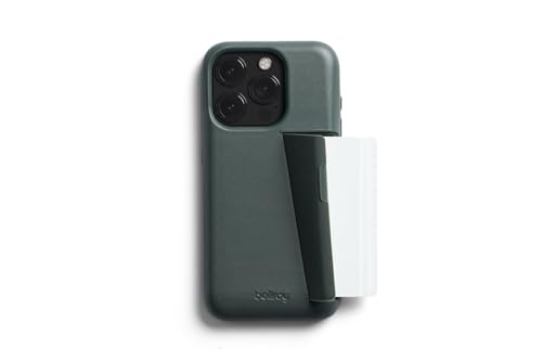 Bellroy Phone Case – 3 Card für iPhone 15 Pro (Leder-iPhone-Hülle, Handy-Geldbörse) - Everglade von Bellroy