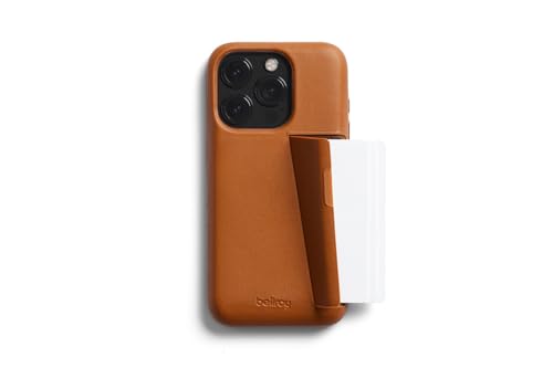 Bellroy Phone Case – 3 Card für iPhone 15 Pro Max (Leder-iPhone-Hülle, Handy-Geldbörse) - Terracotta von Bellroy