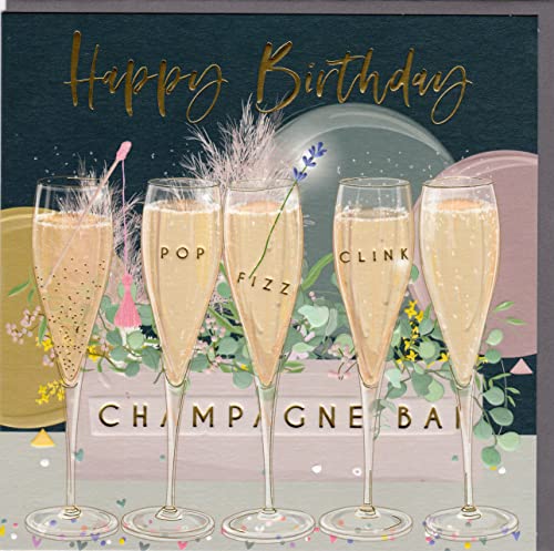 Belly Button Designs Glückwunschkarte zum Geburtstag mit Prägung und Goldfolie, ideal auch für Geldgeschenk oder Gutschein. BE264 von Belly Button Designs