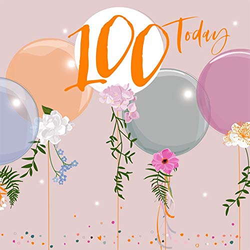 Belly Button Designs Glückwunschkarte zum runden 100. Geburtstag mit Prägung, Folie und Kristallen. BE049 von Belly Button Designs