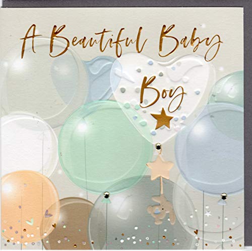 Belly Button Designs Glückwunschkarte zur Geburt (Beautiful Baby Boy) von Belly Button Designs