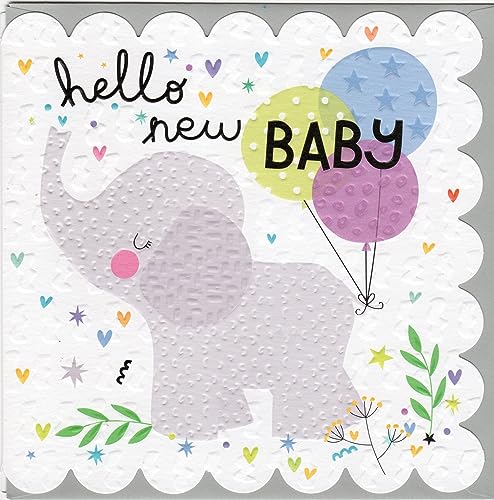 Belly Button Designs Glückwunschkarte zur Geburt mit Prägung und einfallreich gestaltetem Rand. Die neue Glow-Serie ist farbenfroh und liebevoll gestaltet,mit passendem Umschlag. BG030 … von Belly Button Designs