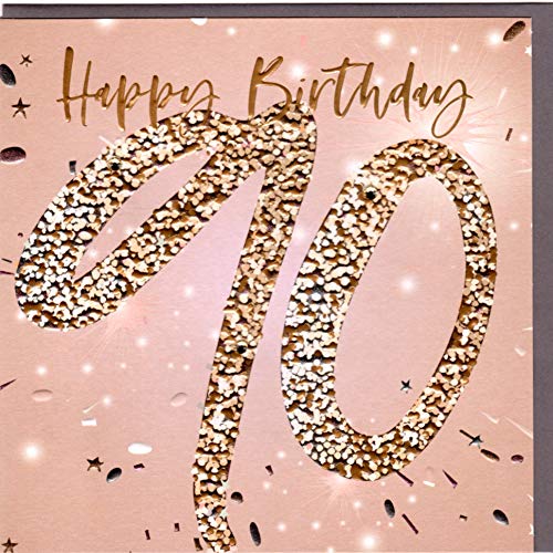 Belly Button Designs hochwertige Glückwunschkarte zum runden 90. Geburtstag. von Belly Button Designs