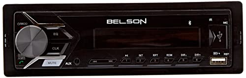 Belson BS-1502 Autoradio mit MP3, FM/AM ohne Mechanik, CD mit USB und SD-Kartenleser, Schwarz von Belson