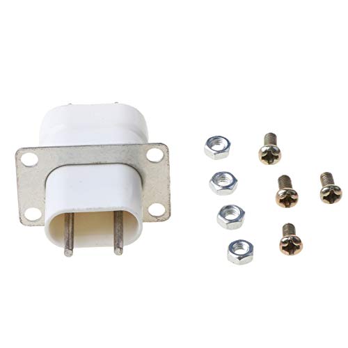 BELTI Home Electronic Microwave Oven Magnetron Filament 4 Pin Socket Converter White von Belti