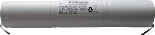 Beltrona 3DD4000HSCLG Notleuchten-Akku U-Lötfahne 3.6V 4000 mAh von Beltrona