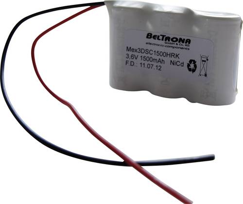 Beltrona 3DSC1500HRK Notleuchten-Akku Kabel 3.6V 1500 mAh von Beltrona
