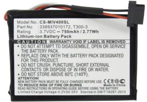 Beltrona Navigationsgeräte-Akku ersetzt Original-Akku (Original) 338937010172, T300-3 3.7V 750 mAh von Beltrona