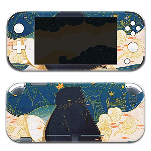 BelugaDesign Fat Cat Schalterhaut | Pastell-Aufkleber, Vinyl-Aufkleber, Cartoon-Komplettset, kompatibel mit Nintendo Switch (Switch Lite, Mehrfarbig) von BelugaDesign