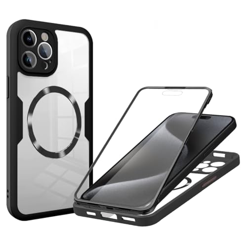 Belzsxy 360 Grad für iPhone 11 Pro Hülle mit Magsafe, Eingebaut Glas Schutzfolie, Komplettschutz HandyHülle Magnetisch Stoßfest Case für iPhone 11 Pro Schutzhüllen, Schwarz Belzsxy 360 Grad für iPhone 11 Pro Hülle mit Magsafe, Eingebaut Glas Schutzfolie, Komplettschutz HandyHülle Magnetisch Stoßfest Case für iPhone 11 Pro Schutzhüllen, Schwarz von Belzsxy
