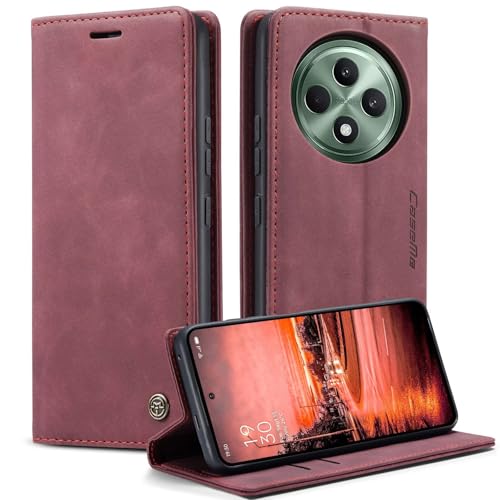 Belzsxy Handyhülle für Oppo Reno12 F/Reno12 FS 5G Hülle Premium Lederhülle Klappbar Flip Case Tasche Magnet Kartenfach Standfunktion Klapphülle Schutzhülle für Oppo Reno12 F/Reno12 FS 5G, Rot Belzsxy Handyhülle für Oppo Reno12 F/Reno12 FS 5G Hülle Premium Lederhülle Klappbar Flip Case Tasche Magnet Kartenfach Standfunktion Klapphülle Schutzhülle für Oppo Reno12 F/Reno12 FS 5G, Rot von Belzsxy
