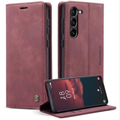 Belzsxy Handyhülle für Samsung Galaxy S23 Hülle Premium Lederhülle Klappbar Flip Case Tasche Magnet Kartenfach Standfunktion Klapphülle Schutzhülle für Samsung Galaxy S23, Rot Belzsxy Handyhülle für Samsung Galaxy S23 Hülle Premium Lederhülle Klappbar Flip Case Tasche Magnet Kartenfach Standfunktion Klapphülle Schutzhülle für Samsung Galaxy S23, Rot von Belzsxy