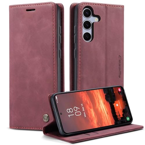 Belzsxy Handyhülle für Samsung Galaxy S25 Plus Hülle Premium Lederhülle Klappbar Flip Case Tasche Magnet Kartenfach Standfunktion Klapphülle Schutzhülle für Samsung Galaxy S25 Plus, Rot Belzsxy Handyhülle für Samsung Galaxy S25 Plus Hülle Premium Lederhülle Klappbar Flip Case Tasche Magnet Kartenfach Standfunktion Klapphülle Schutzhülle für Samsung Galaxy S25 Plus, Rot von Belzsxy