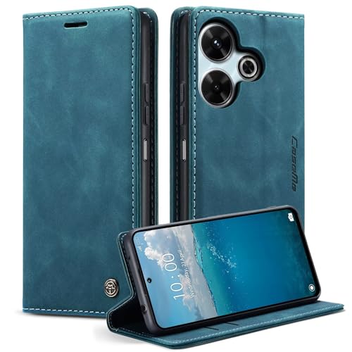 Belzsxy Handyhülle für Xiaomi Redmi 13/Redmi Note 13R 5G Hülle Premium Lederhülle Klappbar Flip Case Tasche Magnet Kartenfach Standfunktion Klapphülle Schutzhülle für Redmi 13/Note 13R 5G, Blaugrün Belzsxy Handyhülle für Xiaomi Redmi 13/Redmi Note 13R 5G Hülle Premium Lederhülle Klappbar Flip Case Tasche Magnet Kartenfach Standfunktion Klapphülle Schutzhülle für Redmi 13/Note 13R 5G, Blaugrün von Belzsxy