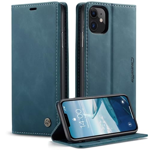 Belzsxy Handyhülle für iPhone 11 Hülle Premium Lederhülle Klappbar Flip Case Tasche Magnet Kartenfach Standfunktion Klapphülle Schutzhülle für iPhone 11, Blaugrün Belzsxy Handyhülle für iPhone 11 Hülle Premium Lederhülle Klappbar Flip Case Tasche Magnet Kartenfach Standfunktion Klapphülle Schutzhülle für iPhone 11, Blaugrün von Belzsxy
