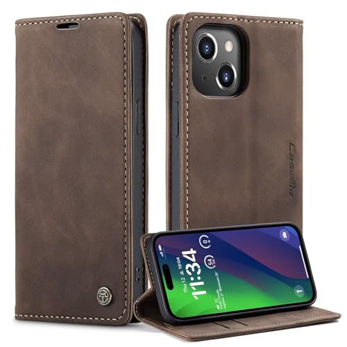 Belzsxy Handyhülle für iPhone 14 Hülle Premium Lederhülle Klappbar Flip Case Tasche Magnet Kartenfach Standfunktion Klapphülle Schutzhülle für iPhone 14, Kaffee Belzsxy Handyhülle für iPhone 14 Hülle Premium Lederhülle Klappbar Flip Case Tasche Magnet Kartenfach Standfunktion Klapphülle Schutzhülle für iPhone 14, Kaffee von Belzsxy