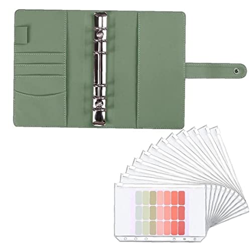 Pu Leder Notebook Binder A6 Budget Binder Planer 12pcs Cash Umschläge Und 21pcs Notizpapier von Bemvp