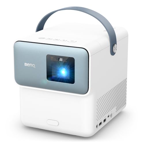 BenQ GP100 | Tragbarer Full HD Beamer, 1000 ANSI Lumen, Android TV mit Netflix, Wi-Fi 6, Bluetooth 5, Chromecast & AirPlay, Autofokus, Auto 2D Keystone, 20W 2.1 Surround-Lautsprecher, USB-C BenQ GP100 | Tragbarer Full HD Beamer, 1000 ANSI Lumen, Android TV mit Netflix, Wi-Fi 6, Bluetooth 5, Chromecast & AirPlay, Autofokus, Auto 2D Keystone, 20W 2.1 Surround-Lautsprecher, USB-C von BENQ