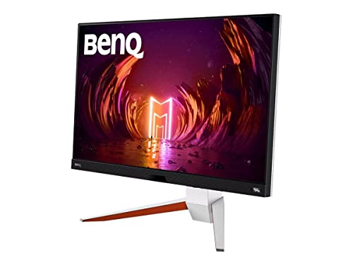 BenQ MOBIUZ EX2710U 4K Gaming Monitor (27 Zoll, IPS, 144 Hz, 1ms, HDR 600, HDMI 2.1, 48 Gbps volle Bandbreite, VRR kompatibel für PS5, Fernbedienung), Weiß von BenQ