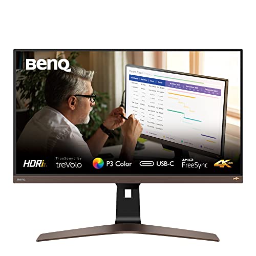 BenQ Monitor EW2880U (28 Zoll, 4K UHD, IPS, P3-Farbraum, USB-C-Laden, DP / HDMI, Höhenverstellbar) MacBook kompatibel von BenQ