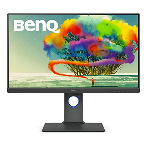 BenQ PD2705Q Grafiker Monitor (AQCOLOR Technologie, 27 Zoll, QHD, IPS, USB-C-Laden, DP / HDMI, KVM, Hardware kalibriert, Höhenverstellbar), MacBook kompatibel, schwarz von BenQ