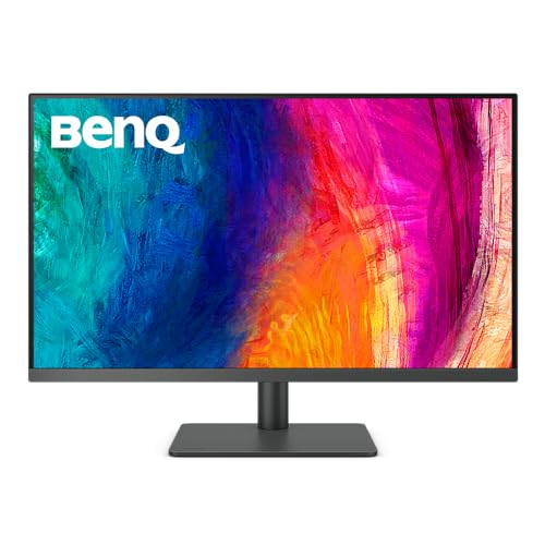 BenQ PD3205U Grafiker Monitor (AQCOLOR Technologie, 32 Zoll, 4K UHD, IPS, USB-C Charging, DP / HDMI, KVM,Hardware kalibriert, Höhenverstellbar), MacBook kompatibel, Schwarz von BenQ