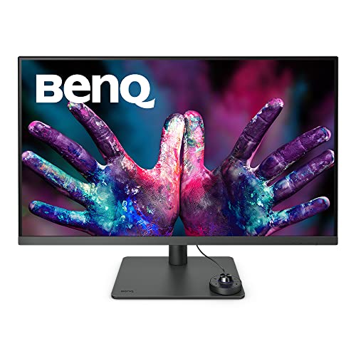 BenQ PD3205U Grafiker Monitor (AQCOLOR Technologie, 32 Zoll, 4K UHD, IPS, USB-C Charging, DP / HDMI, KVM,Hardware kalibriert, Höhenverstellbar), MacBook kompatibel, Schwarz von BenQ