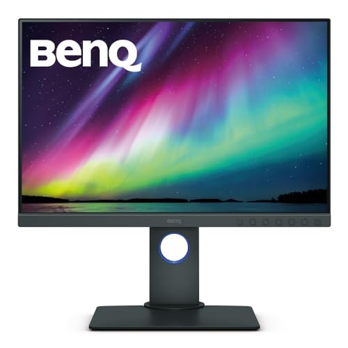 BenQ SW240 Photographer Monitor (AQcolor Technology, 24 Zoll, 1920 x 1200, AdobeRGB/P3 Wide Color, HDR, Hardware Kalibrierung, Kompatibel mit MacBook Pro M1/M2) von BenQ