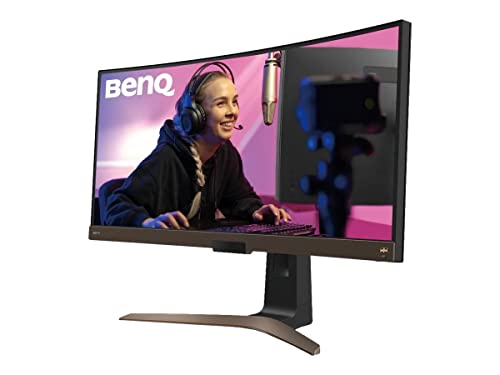 BenQ UltraWide Curved Monitor EW3880R (38 Zoll 21:9, 3840 x 1600, IPS, P3-Farbraum, USB-C-Laden, DP / HDMI, Höhenverstellbar), MacBook kompatibel von BenQ