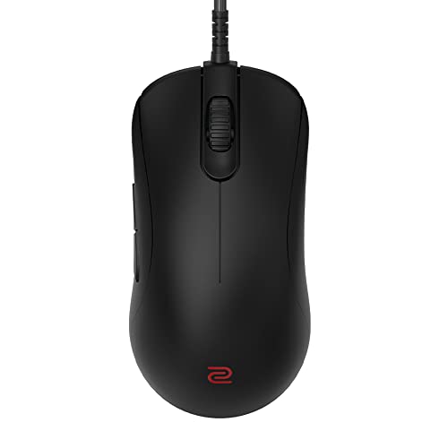 BenQ - ZOWIE Zowie ZA11-C Symmetrische Gaming-Maus für Esports | Geringeres Gewicht | Paracord-Kabel und Mausrad mit 24 Stufen | Ohne Treiber | Mattschwarze Beschichtung | Große Ausführung von BenQ