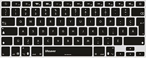 Benaw KL-BLC-FR Lifesaver Skin für MacBook/Pro/Air/Wireless Tastatur (französisch) schwarz von Benaw