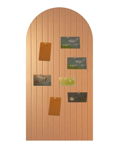 Faltbare kork pinnwand 120x60cm, 1cm dicke Groß Bogen Filzfliesen, Pinnwand Kinderzimmer mit Klebstoff Klettverschluss, Dekorationsbrett für Bilder Notizen, Wandpaneele für Wohnzimmer im Büro - braun von Bencheat