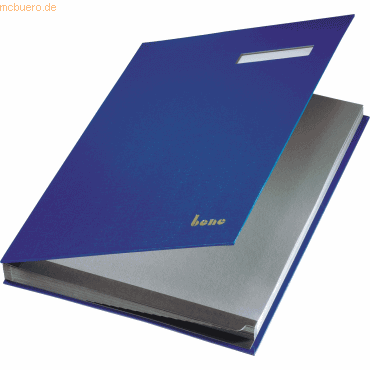Bene Unterschriftsmappe A4 18 Fächer blau Bene Unterschriftsmappe A4 18 Fächer blau von Bene