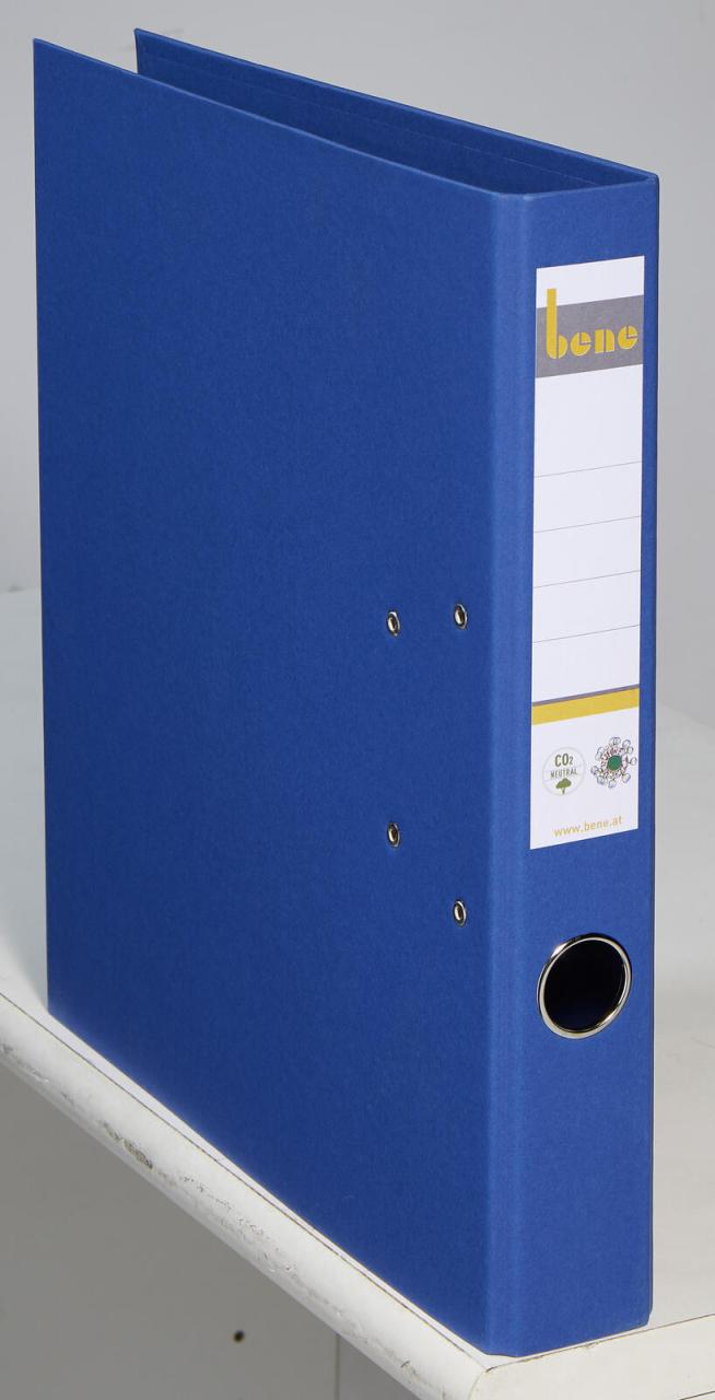 bene Ordner Rückenbreite 5.2 cm DIN A4 Karton blau von Bene