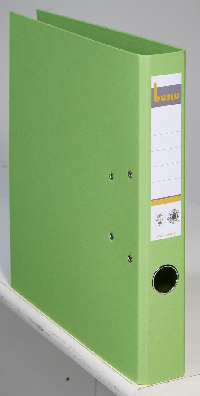bene Ordner Rückenbreite 5.2 cm DIN A4 Karton grün von Bene