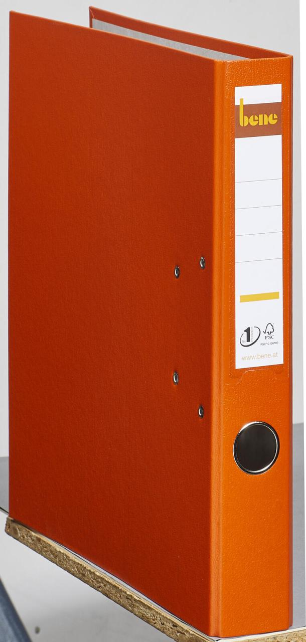 bene Ordner Rückenbreite 5.2 cm DIN A4 Kunststoff orange von Bene
