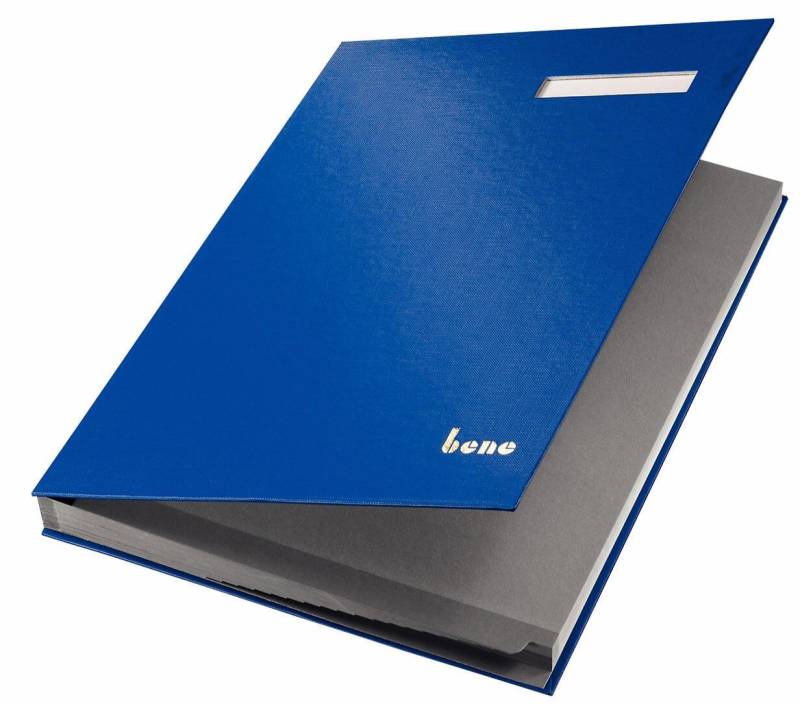bene Unterschriftenmappe für DIN A4 blau von Bene