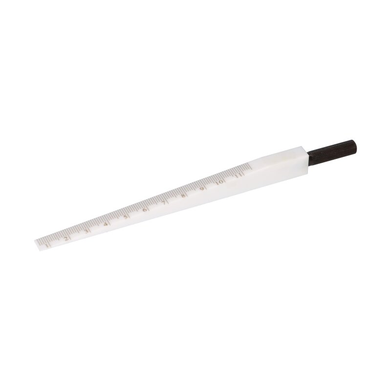 Messkeil 0,5-11mm aus Kunststoff mattverchromt 0,1mm Messkeil 0,5-11mm aus Kunststoff mattverchromt 0,1mm von Benedict Messtechnik GmbH