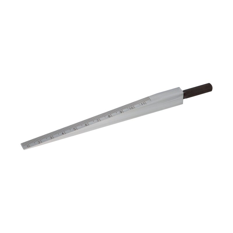 Messkeil 0,5-11mm aus Stahl mattverchromt 0,1mm Messkeil 0,5-11mm aus Stahl mattverchromt 0,1mm von Benedict Messtechnik GmbH
