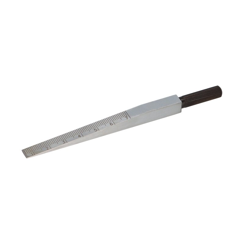 Messkeil 0,5-7mm aus Stahl mattverchromt 0,1mm Messkeil 0,5-7mm aus Stahl mattverchromt 0,1mm von Benedict Messtechnik GmbH