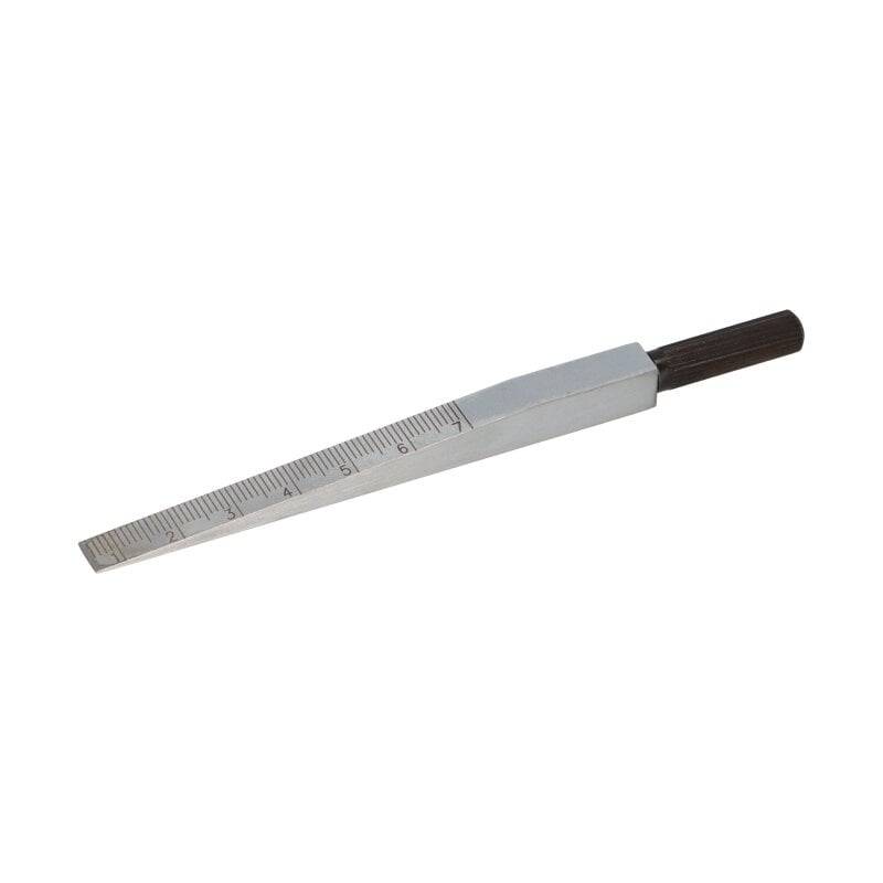Messkeil 0,5-7mm aus Stahl mattverchromt 0,1mm von Benedict Messtechnik GmbH