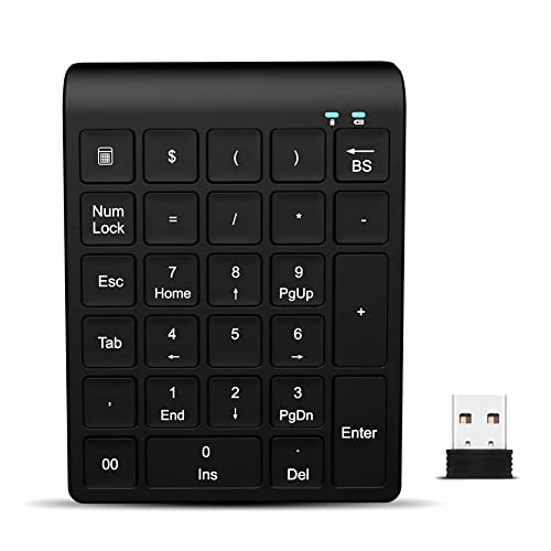 Benefischl Digitale Tastatur, 27 Tasten, multifunktional, schwarz, für Laptop und Tablet von Benefischl