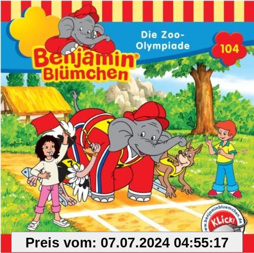Benjamin Blümchen 104. Die Zoo-Olympiade. CD von Benjamin Blümchen