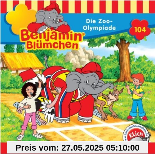 Benjamin Blümchen 104. Die Zoo-Olympiade. CD von Benjamin Blümchen