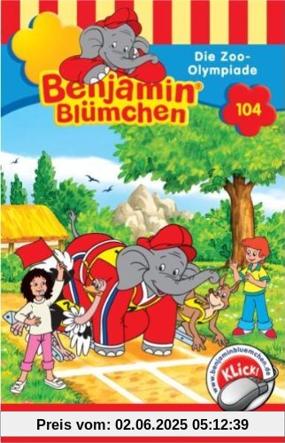 Benjamin Blümchen 104. Die Zoo-Olympiade. Cassette [Musikkassette] von Benjamin Blümchen