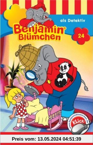 Benjamin Blümchen - Folge 24: als Detektiv [Musikkassette] von Benjamin Blümchen